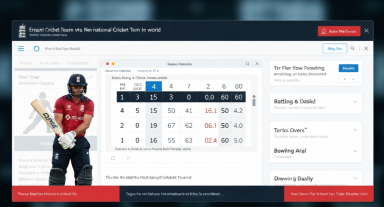 England cricket team vs New Zealand national cricket team match scorecard
